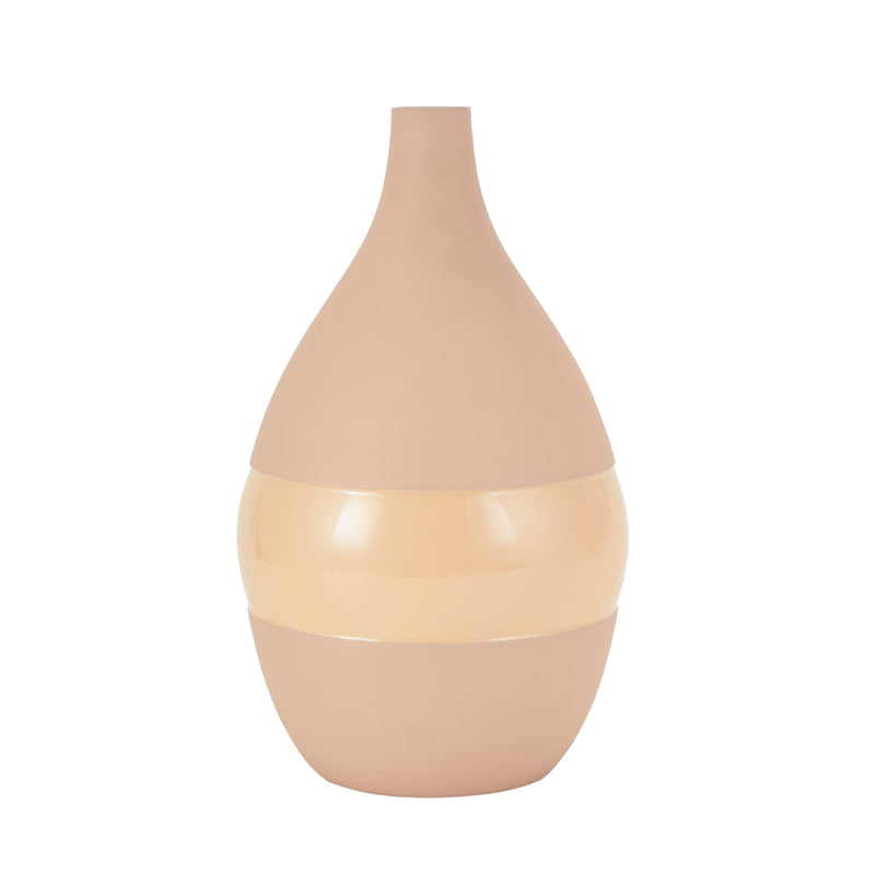 Buy Yato Enamel Vase (Beige) - Large Vase from Vaaree