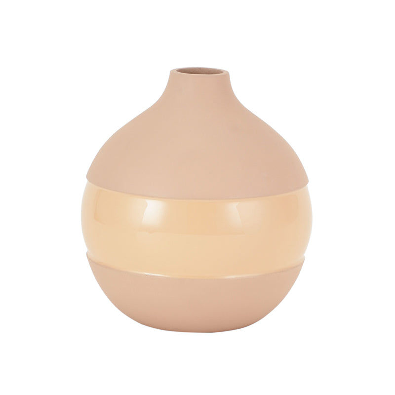 Buy Daino Enamel Vase - Peach Vase from Vaaree