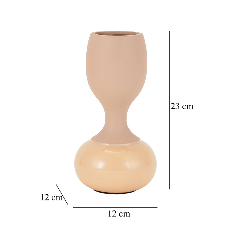 Buy Blaise Enamel Vase - Peach Vase from Vaaree