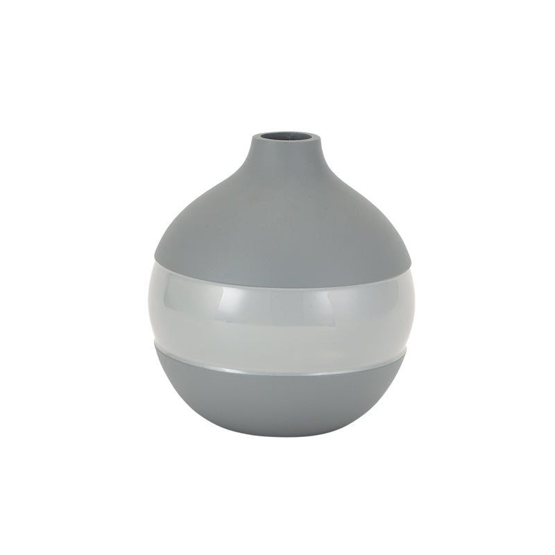 Buy Daino Enamel Vase - Grey Vase from Vaaree