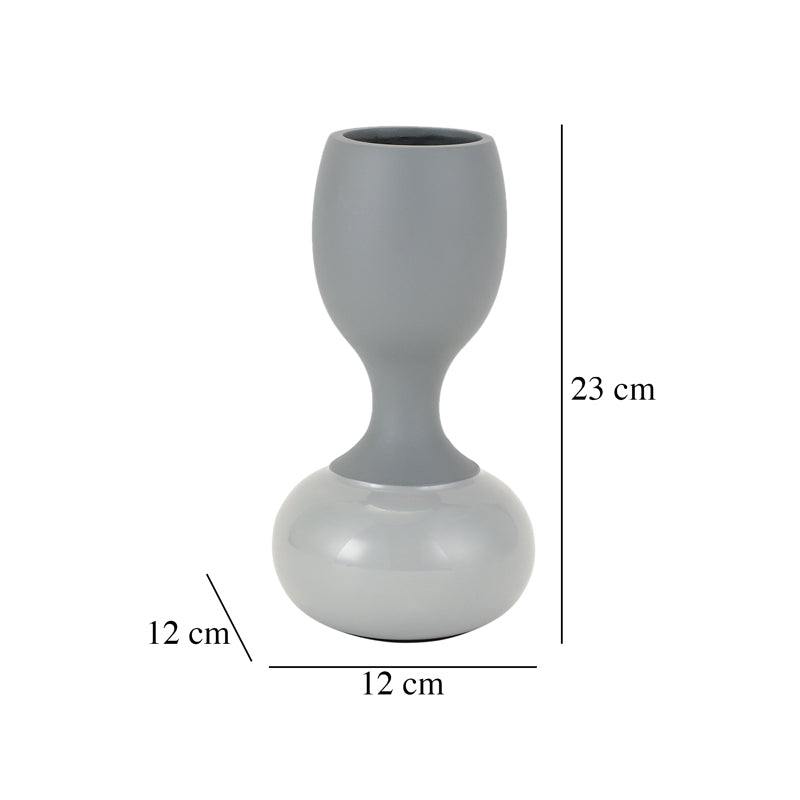 Vase - Blaise Enamel Vase - Grey