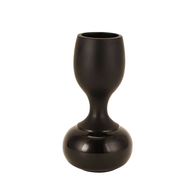 Buy Blaise Enamel Vase - Black Vase from Vaaree