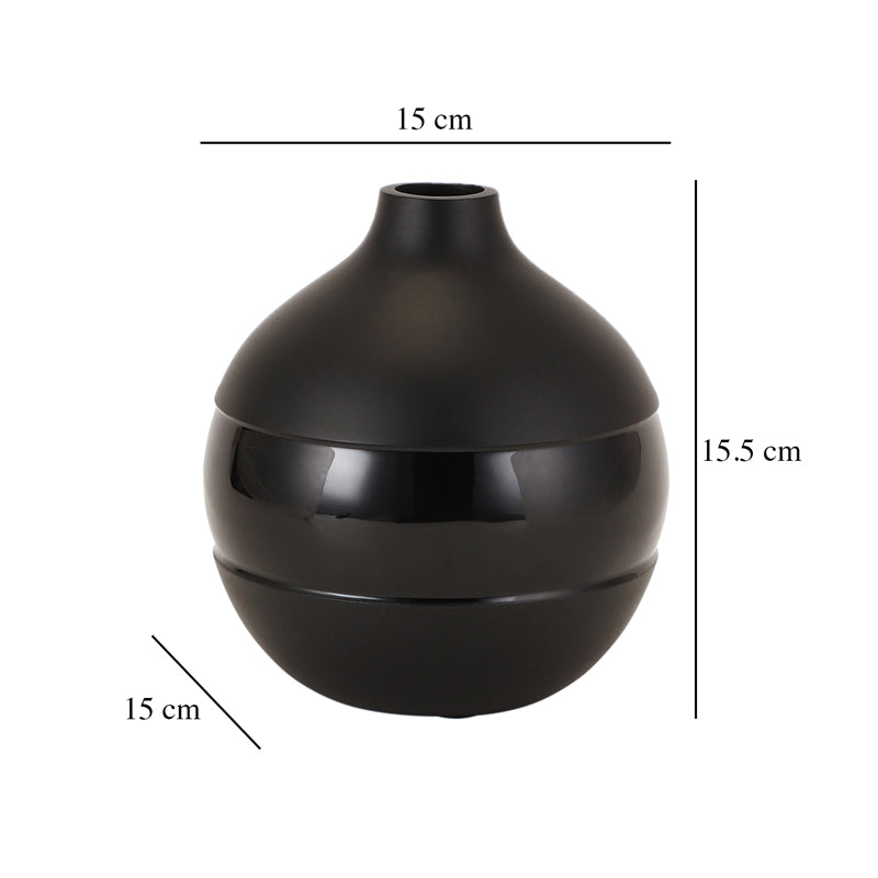 Buy Daino Enamel Vase - Black Vase from Vaaree