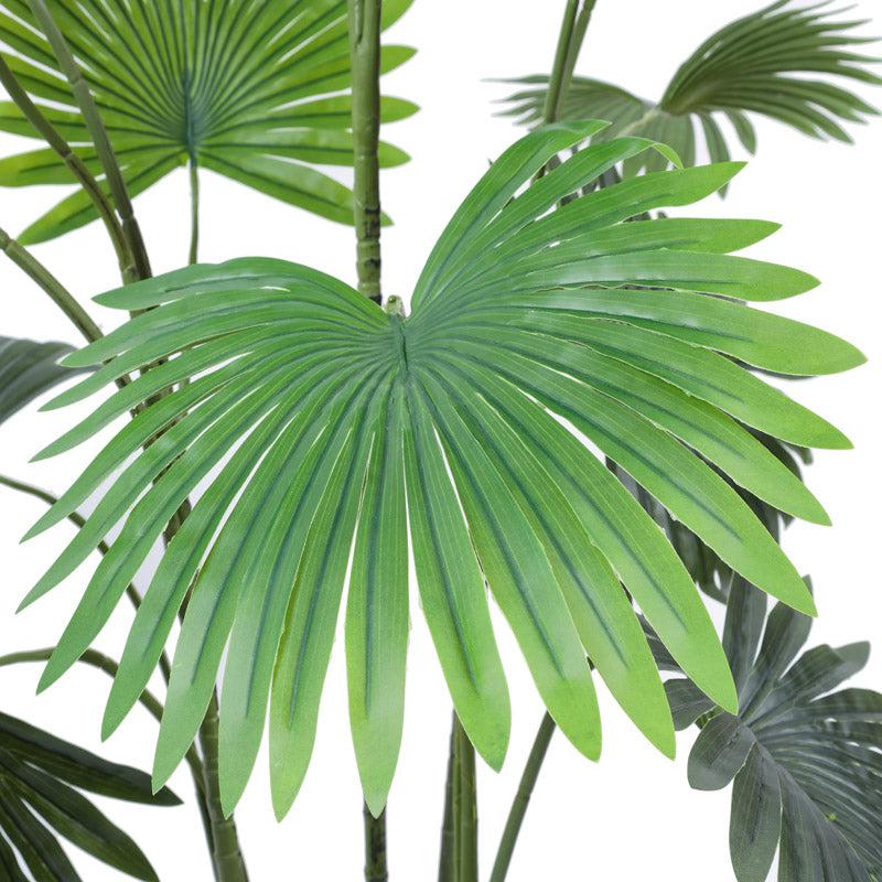 Buy Faux Realistic Fan Palm With Pot - 5.2 Feet Artificial Plants from Vaaree