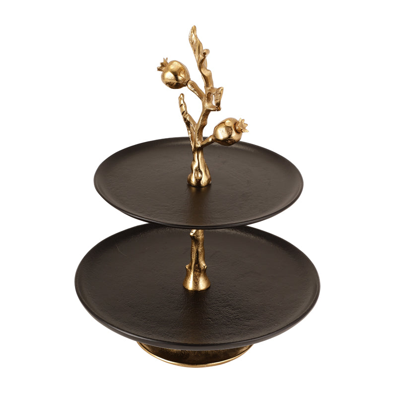 Buy Pomegranate Elegance Cake Stand - Black Cake Stand from Vaaree