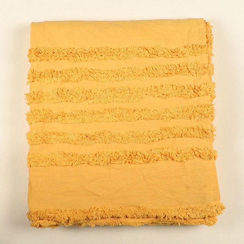 Buy Nishtha Cotton Throw - Yellow Throws from Vaaree