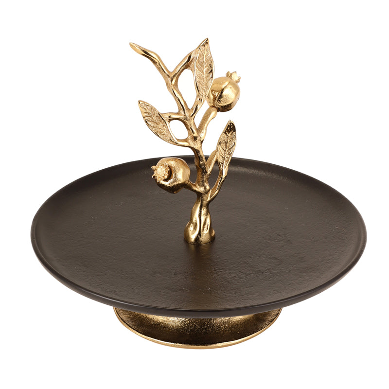 Cake Stand - Pomegranate Delica Cake Stand - Black & Gold