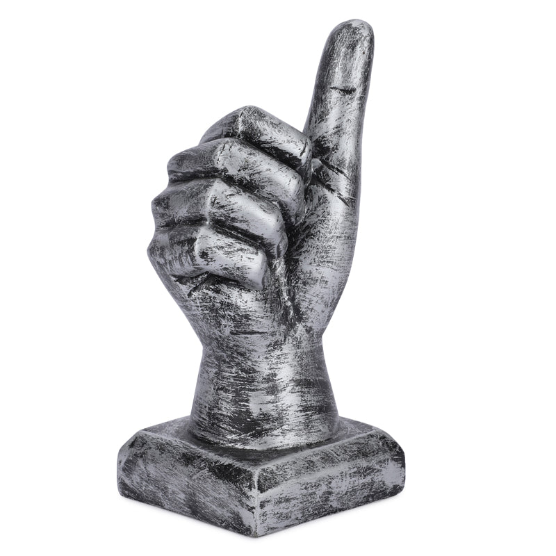 Buy Thumbs Up Showpiece - Silver Showpieces from Vaaree