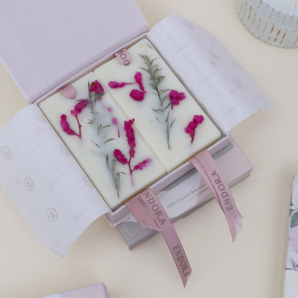 Gift Box - Pileda Lavender & Rose Wax Tablet - Set Of Two