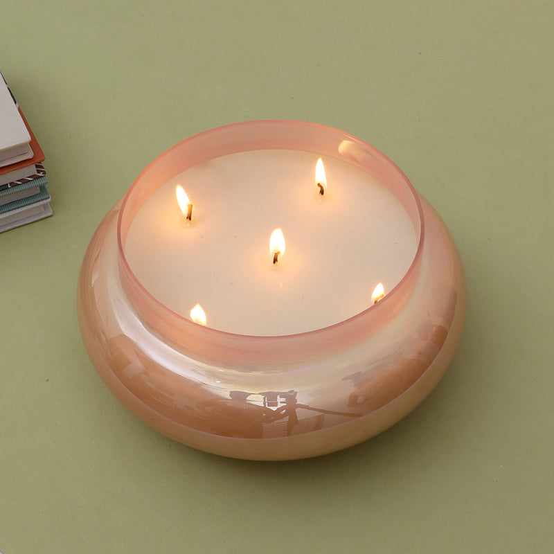 Buy Lustre Lume Tropical Lily Scented Candle Jar - Pink Candles from Vaaree