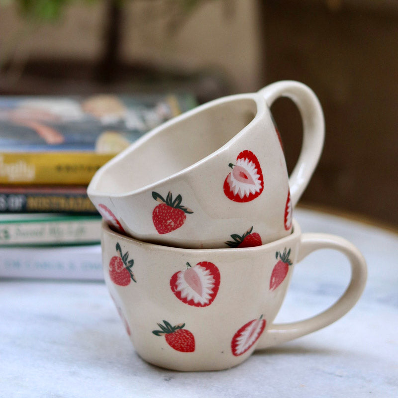 Buy Hawke Fruity Cup (220 ML) - Set of Two Mug & Tea Cup from Vaaree