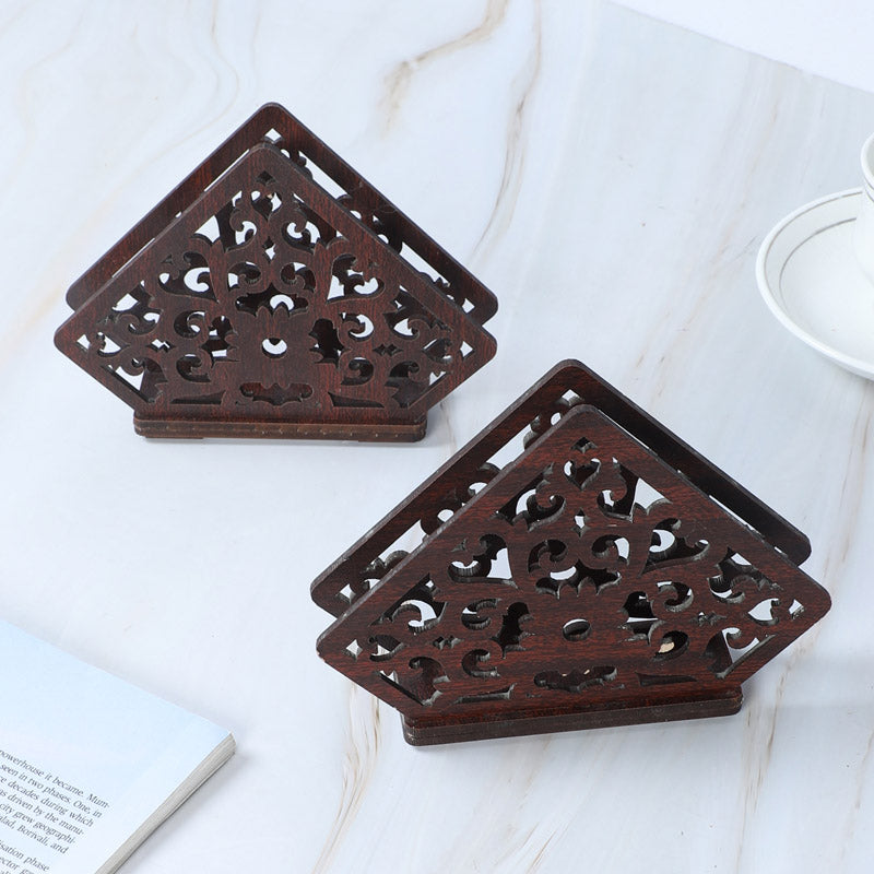 Buy Nuja Napkin Holder - Set Of Two Tissue Holder from Vaaree