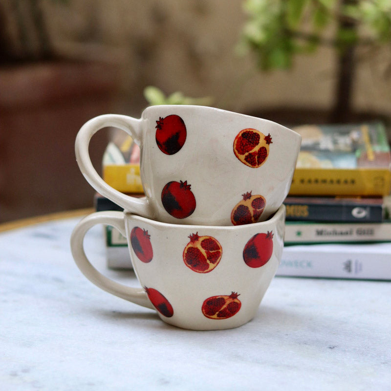 Buy Hawke Fruity Cup (220 ML) - Set of Two Mug & Tea Cup from Vaaree