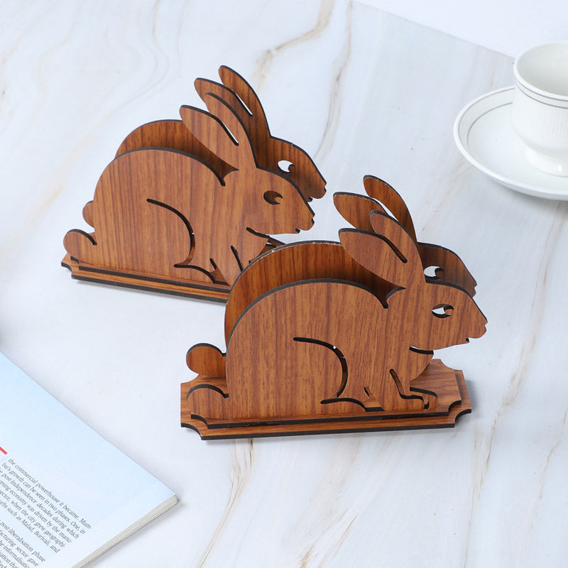 Buy Bunny Napkin Holder - Set Of Two Tissue Holder from Vaaree