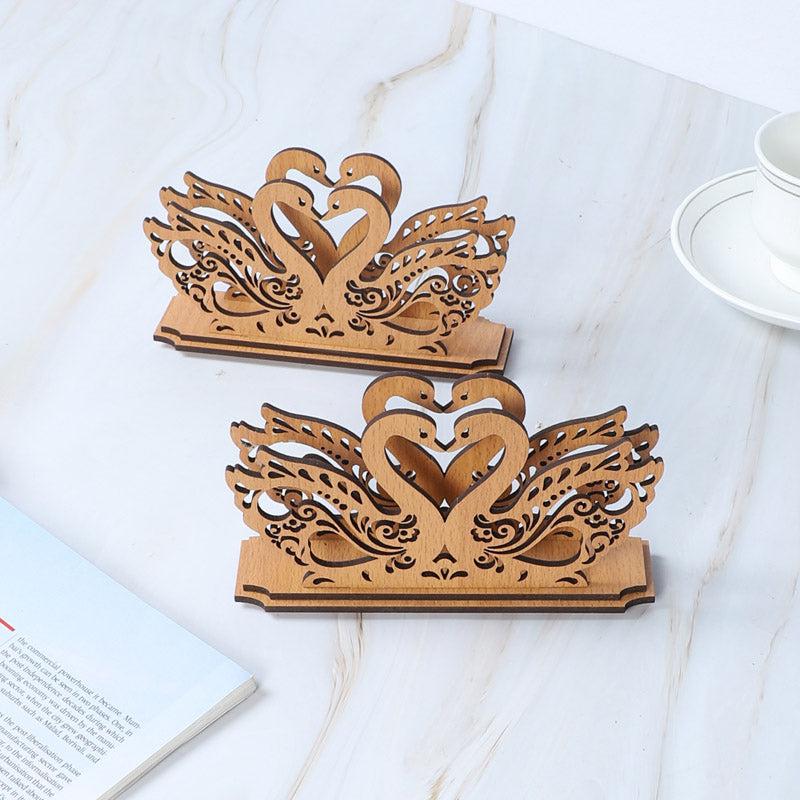 Buy Swan Style Napkin Holder - Set Of Two Tissue Holder from Vaaree