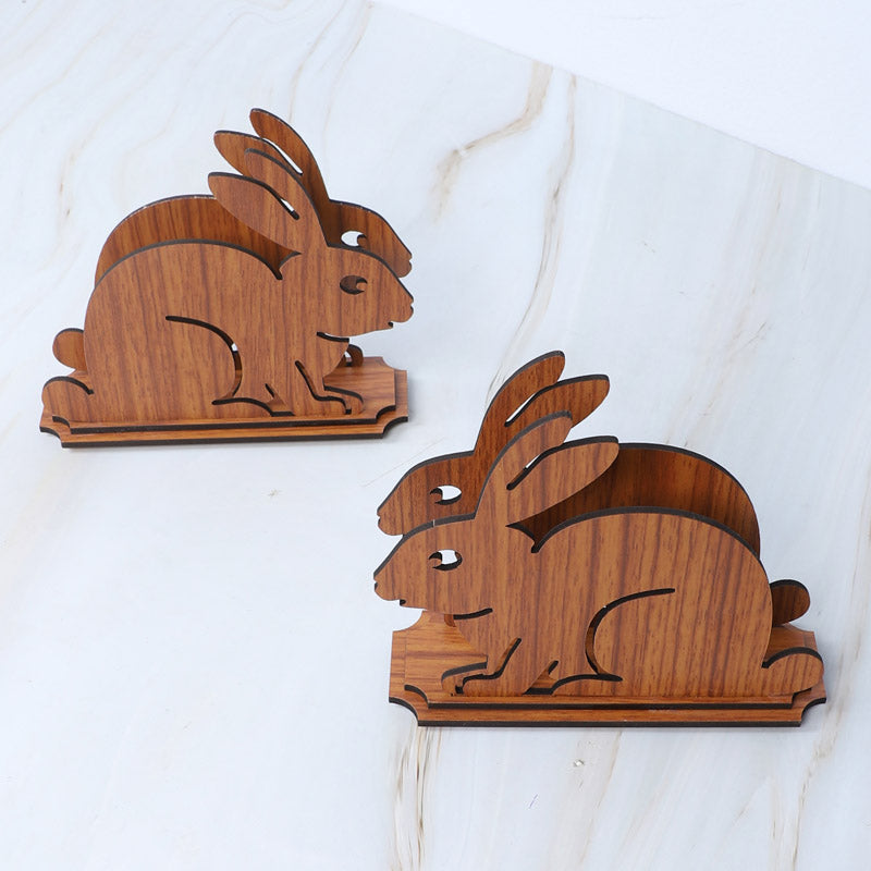 Buy Bunny Napkin Holder - Set Of Two Tissue Holder from Vaaree