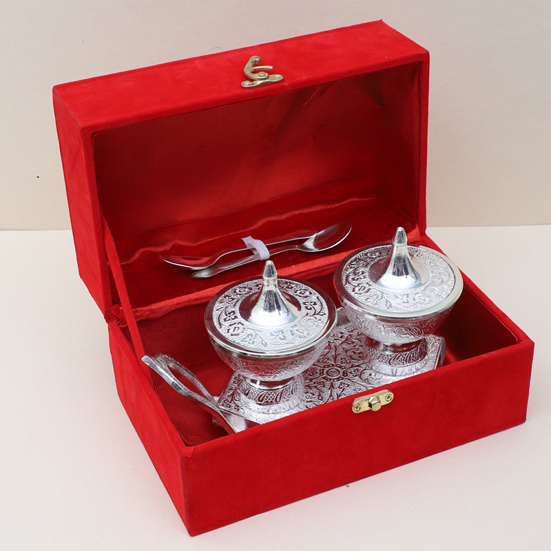 Container - Minervaa Storage Container With Spoon & Tray (100 ML) - Set Of Five