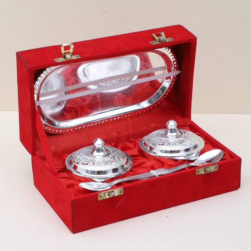 Buy Mandira Storage Container With Spoon & Tray (100 ML) - Set Of Five Container from Vaaree