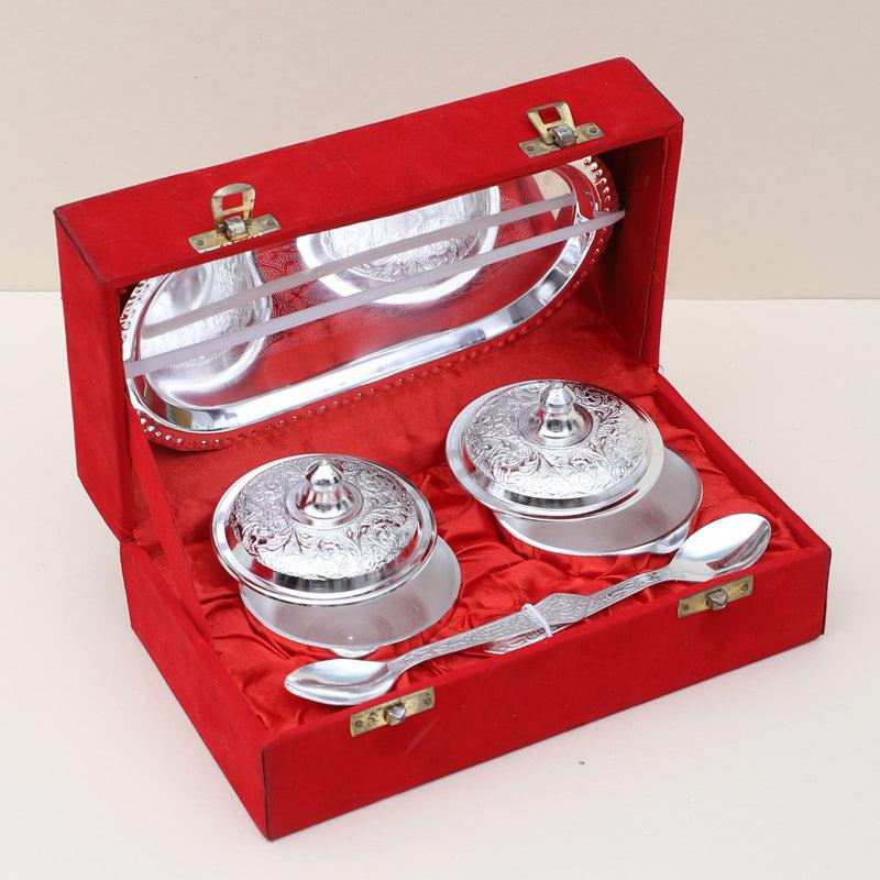 Buy Mandira Storage Container With Spoon & Tray (100 ML) - Set Of Five Container from Vaaree