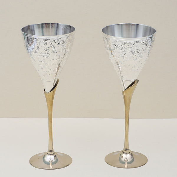 Wine & Champagne Glasses - Ruqayya Wine Glass (100 ML) - Set Of Two