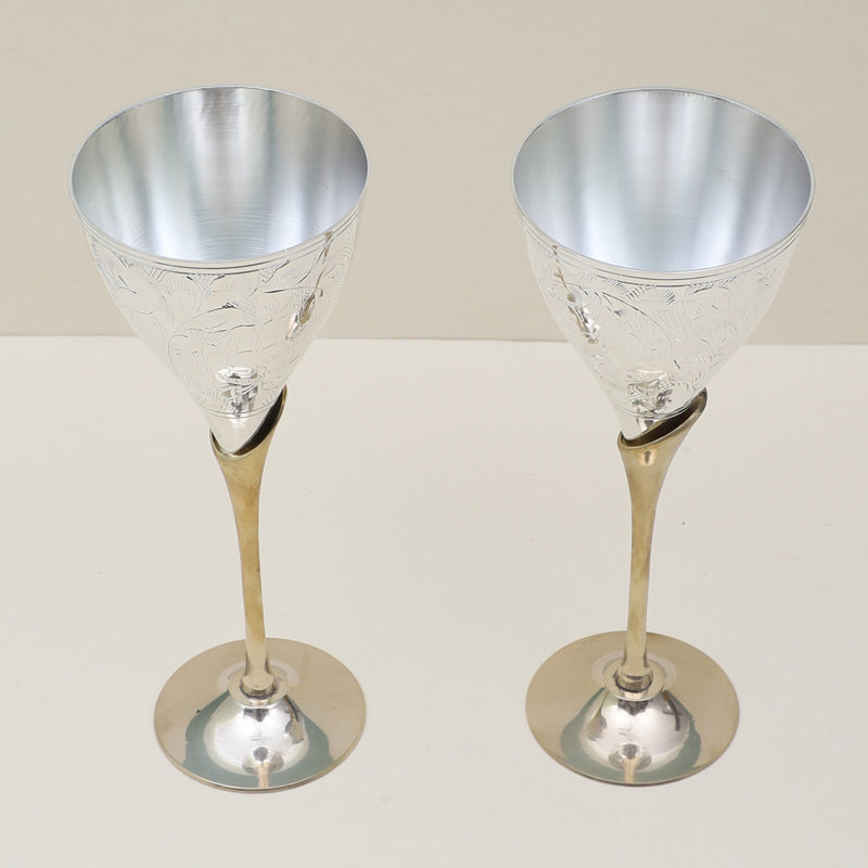 Wine & Champagne Glasses - Ruqayya Wine Glass (100 ML) - Set Of Two