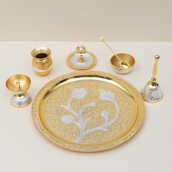 Buy Shubhlabh Pooja Thali Set Pooja Thali & Sets from Vaaree