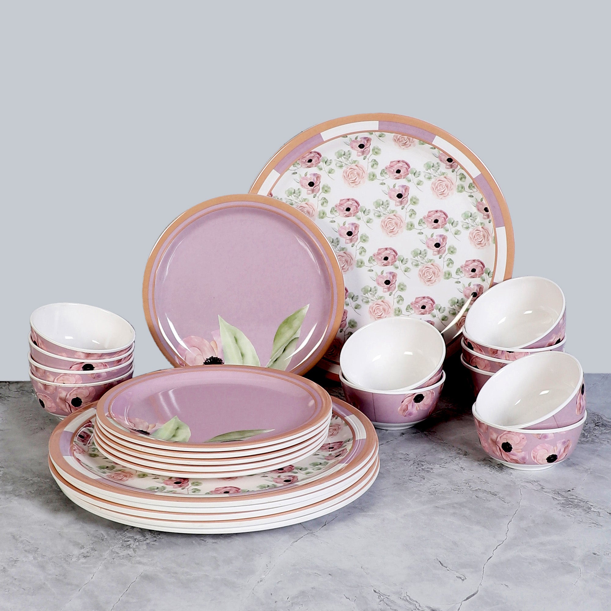 Buy Daisy Delve Dinner Set - 24 Piece Set Dinner Set from Vaaree