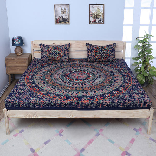 Rosho Mandala Bedsheet - Multicolor