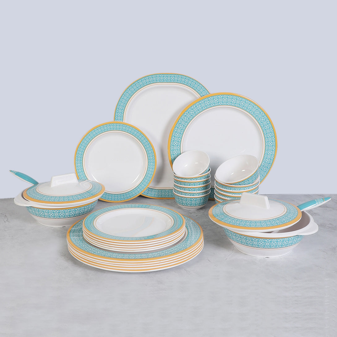 Dinner Set - Cubicio Ethnic Dinner Set - 31 Piece Set