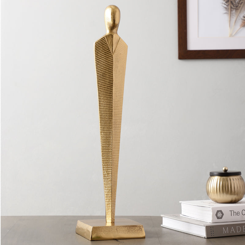 Buy The Common Man Showpiece - Gold Showpiece from Vaaree