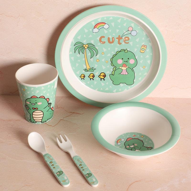 Buy Dino Era Kids Dinner Set - Five Piece Set Kids Dinner Set from Vaaree