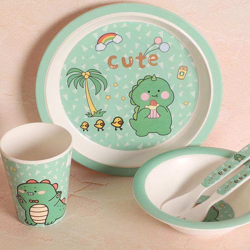 Buy Dino Era Kids Dinner Set - Five Piece Set Kids Dinner Set from Vaaree