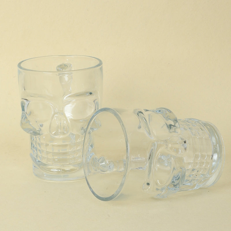 Beer Mug - Goldwy Skull Beer Mug (500 ML) - Set Of Two