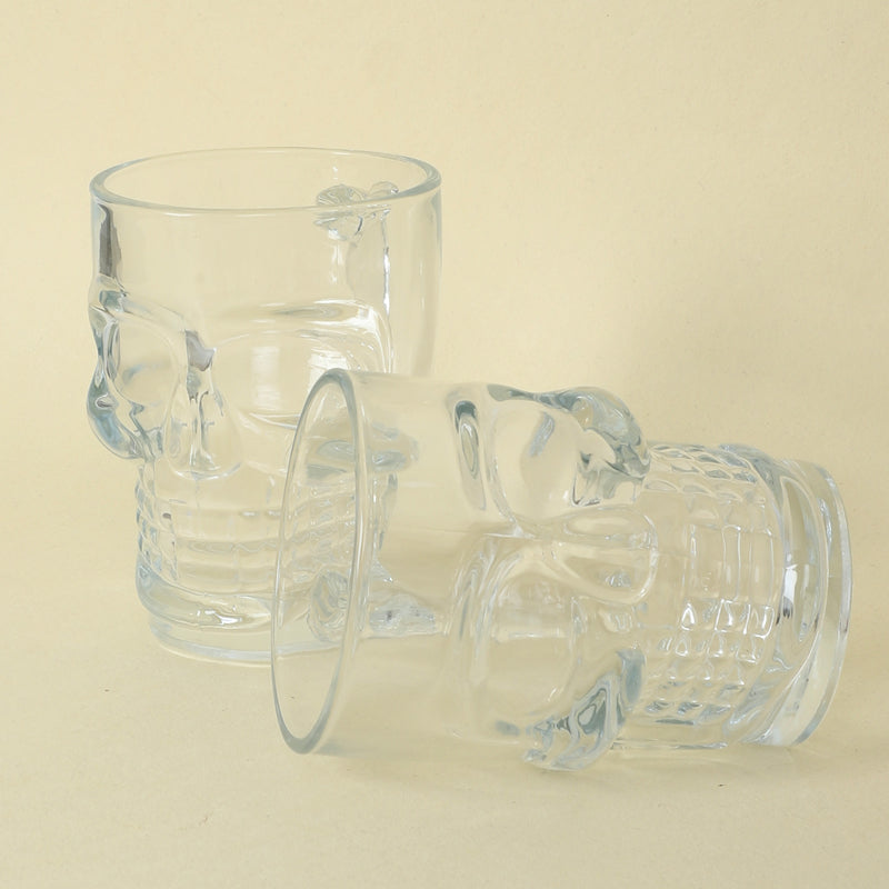 Beer Mug - Goldwy Skull Beer Mug (500 ML) - Set Of Two