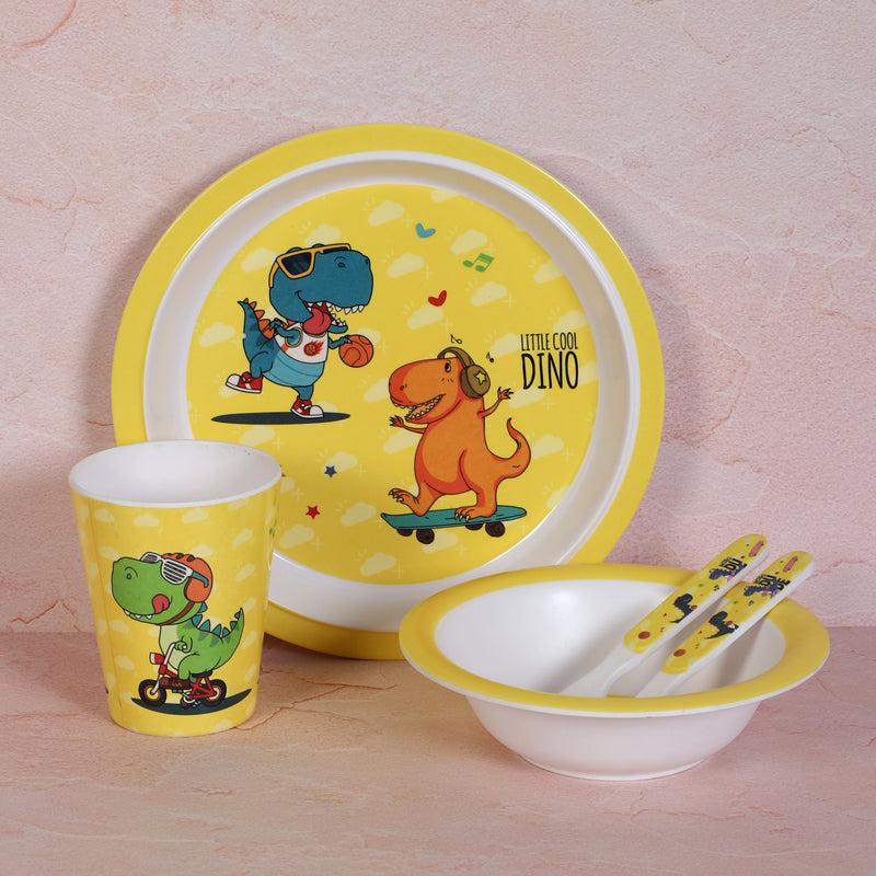 Buy Dino Playtime Kids Dinner Set - Five Piece Set Kids Dinner Set from Vaaree