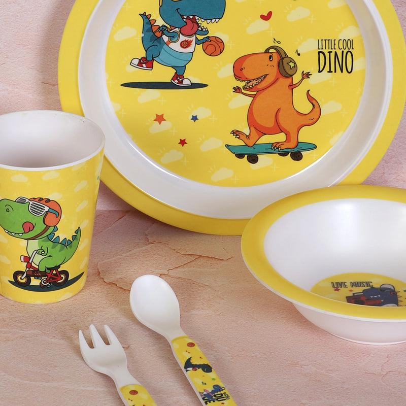 Buy Dino Playtime Kids Dinner Set - Five Piece Set Kids Dinner Set from Vaaree