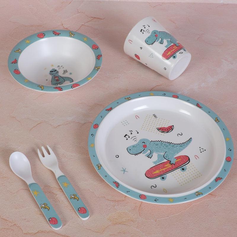 Buy Croc Craze Kids Dinner Set - Five Piece Set Kids Dinner Set from Vaaree