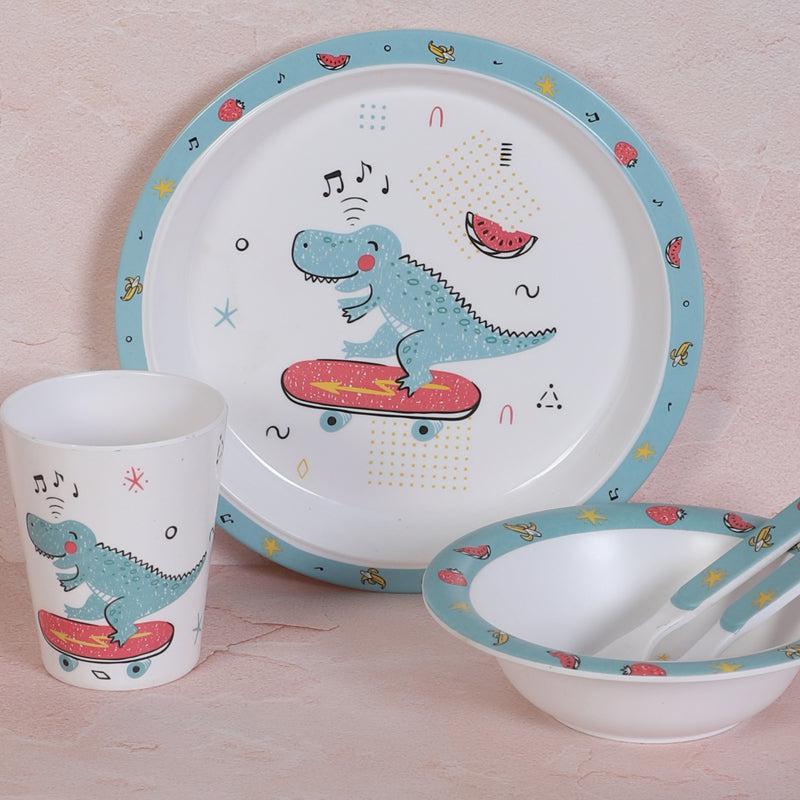 Buy Croc Craze Kids Dinner Set - Five Piece Set Kids Dinner Set from Vaaree