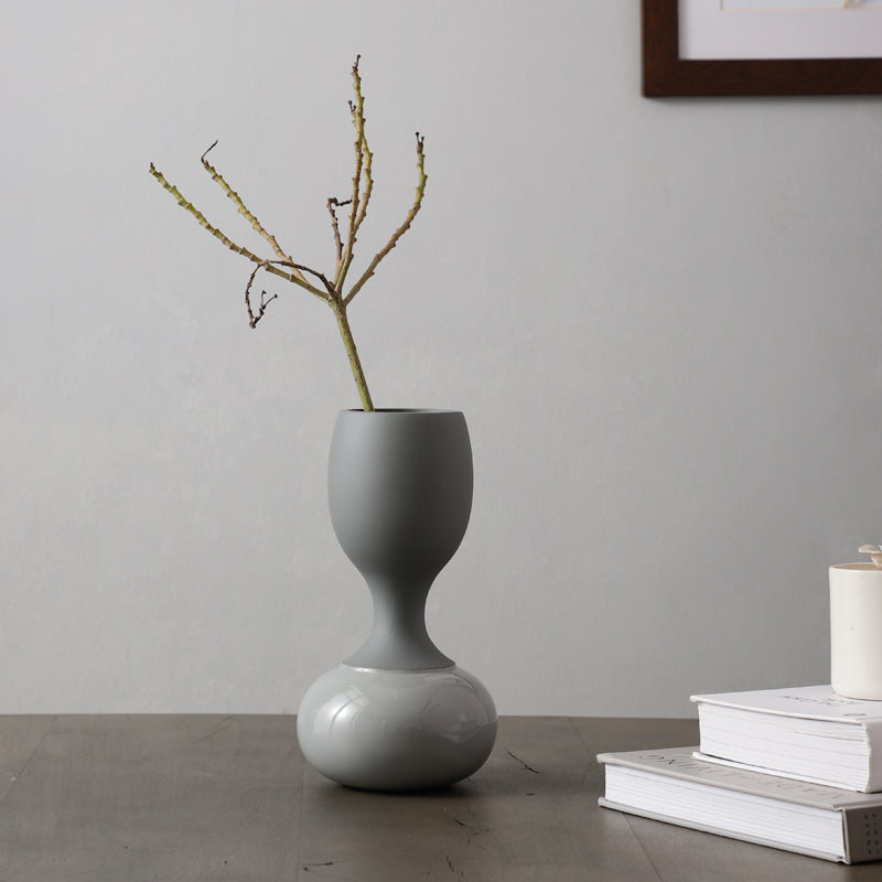 Vase - Blaise Enamel Vase - Grey