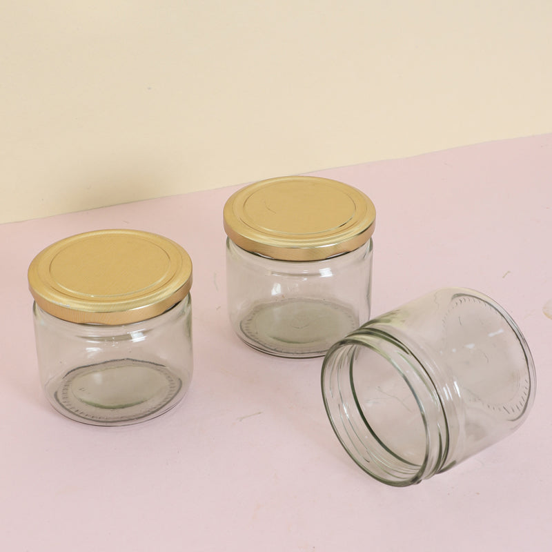 Jar - Baxter Airtight Storage Jar (500 ML) - Set Of Three