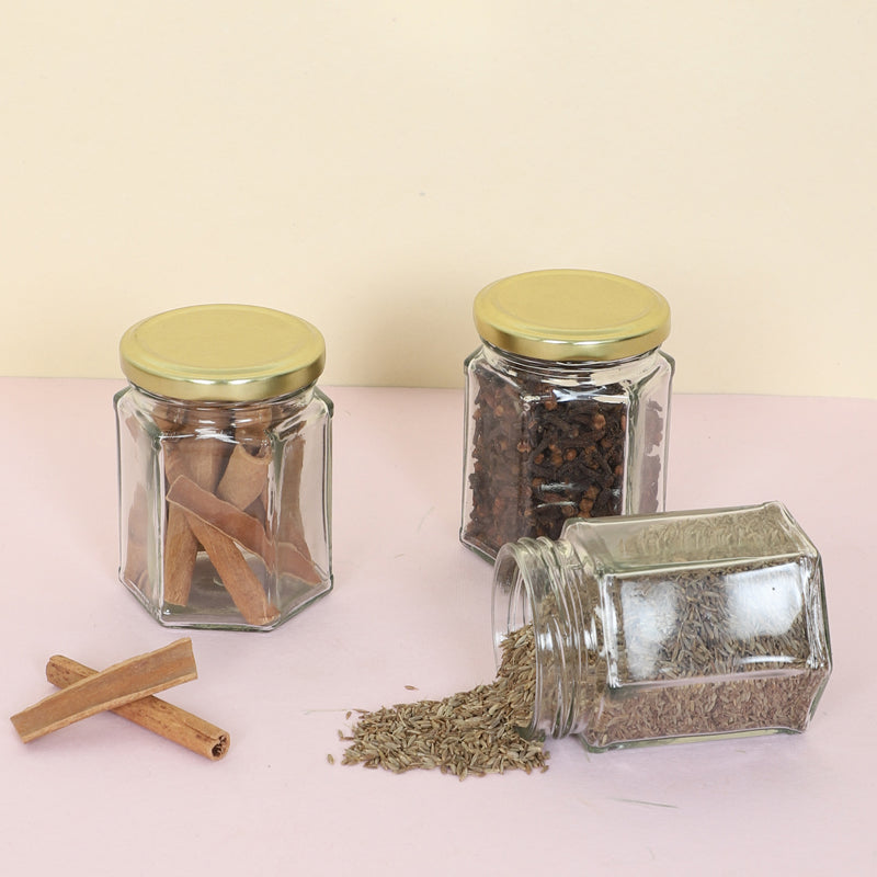 Jar - Fini Airtight Storage Jar (200 ML) - Set Of Three