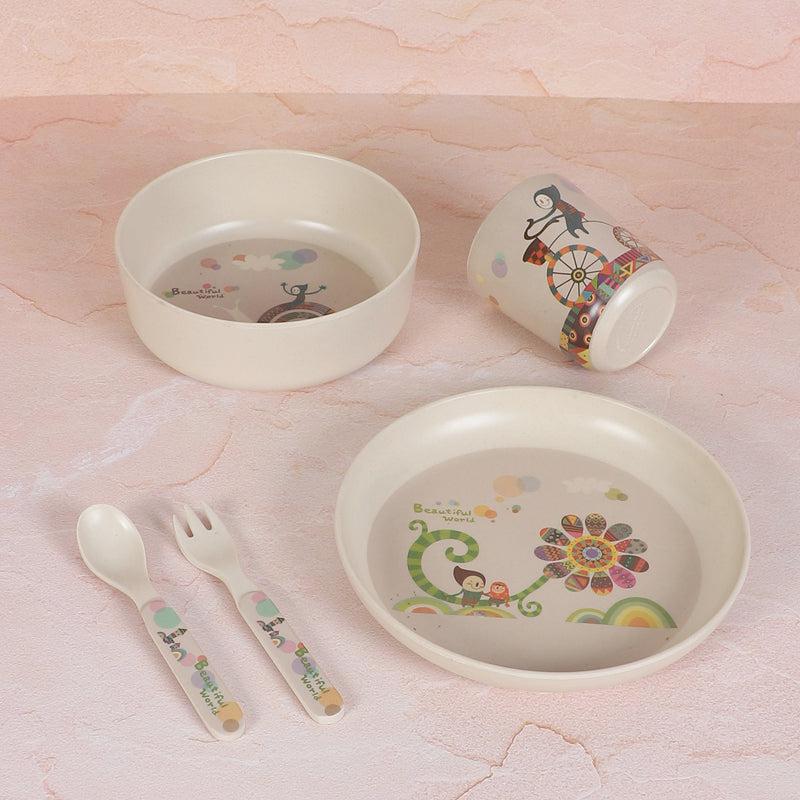 Buy Migica World Kids Dinner Set - Five Piece Set Kids Dinner Set from Vaaree