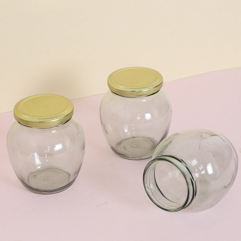 Jar - Richmond Airtight Storage Jar (350 ML) - Set Of Three