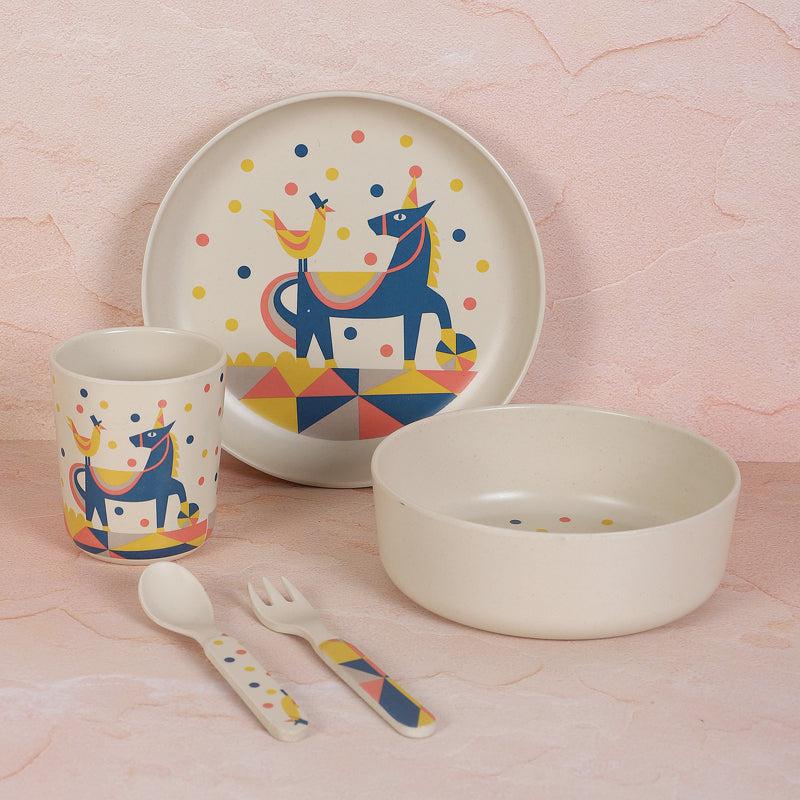 Kids Dinner Set - Circus Party Dinner Set - Five Piece Set