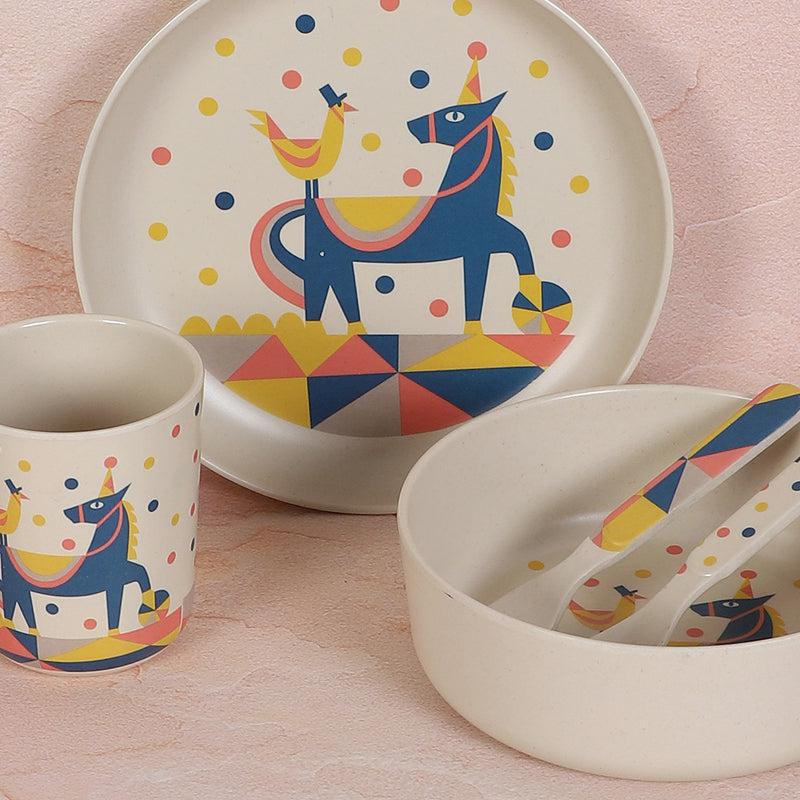 Kids Dinner Set - Circus Party Dinner Set - Five Piece Set