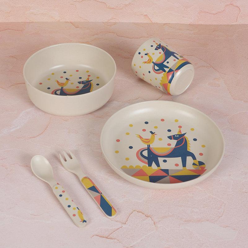 Kids Dinner Set - Circus Party Dinner Set - Five Piece Set