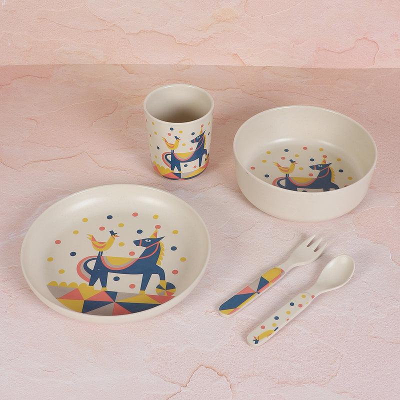 Kids Dinner Set - Circus Party Dinner Set - Five Piece Set