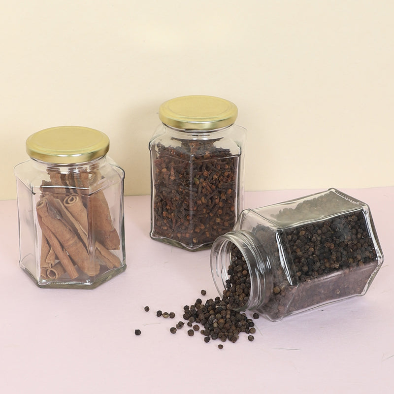 Jar - Wellington Airtight Storage Jar (400 ML) - Set Of Three