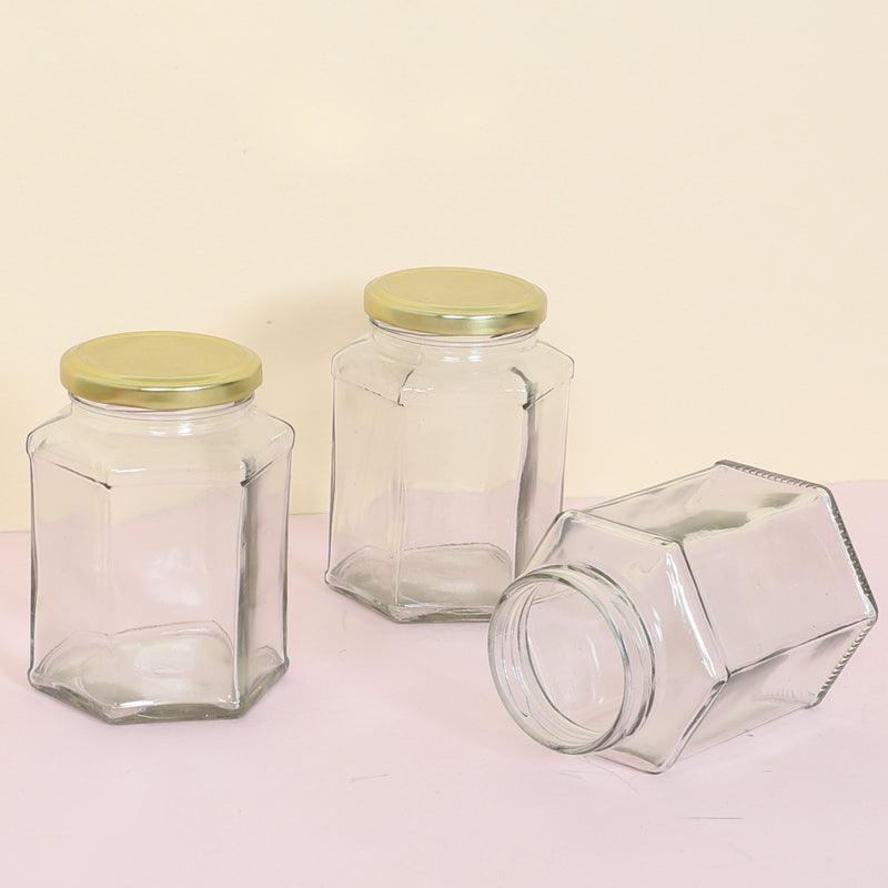 Jar - Wellington Airtight Storage Jar (400 ML) - Set Of Three