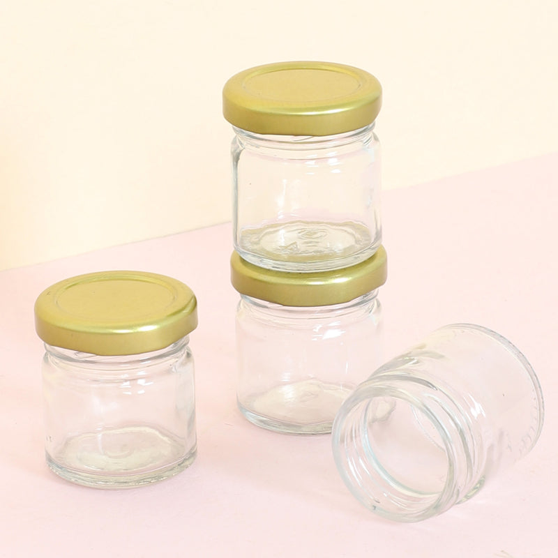 Jar - Shello Airtight Storage Jar (40 ML) - Set Of Four